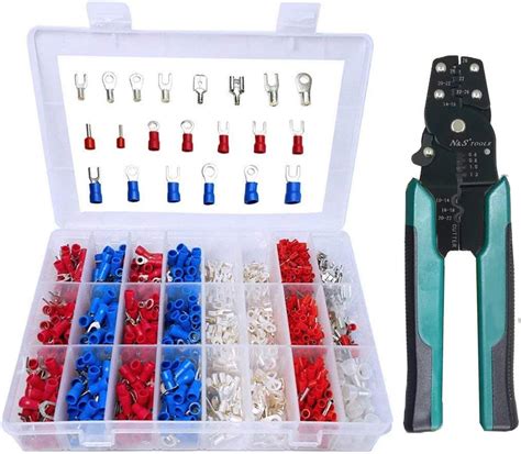 1000pcs Boîte Cosse Electrique Assortiment Connecteurs Pince a Sertir