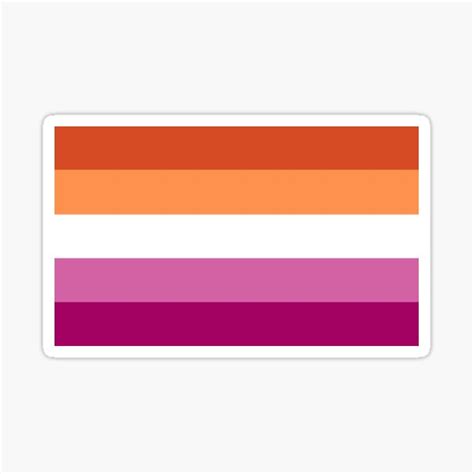 Community New Lesbian Flag Sticker For Sale By Dreamatoriums Redbubble