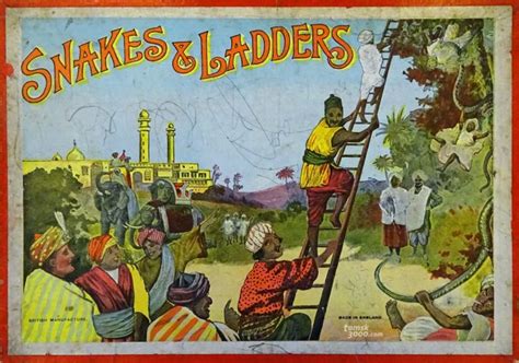 1910s Snakes And Ladders Game By Glevum England Tomsk3000