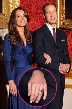 Kate middleton and prince william got married on april 29, 2011, and ever since that highly romantic/fated/legendary day, the duchess has been wearing a pretty band made of welsh gold on her ring. Prince William and Kate Middleton Engagement Ring Replica | OctovianaBlog