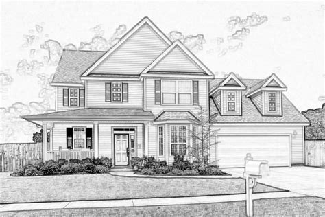 House Sketch By Eaglespare On Deviantart House Design Drawing House