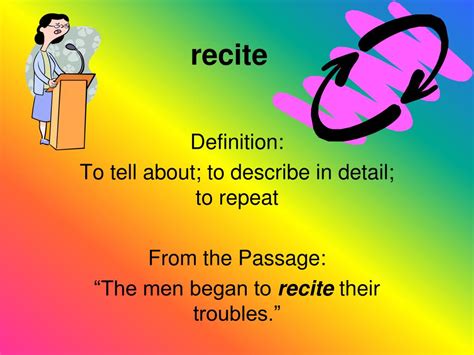 Recited Meaning - Recitation Meaning in Hindi, Recitation Meaning in English, Recitation English ...