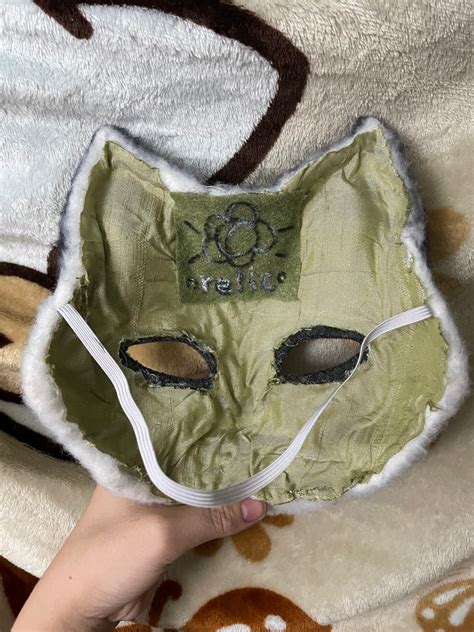 Marble Fox Therian Mask Etsy