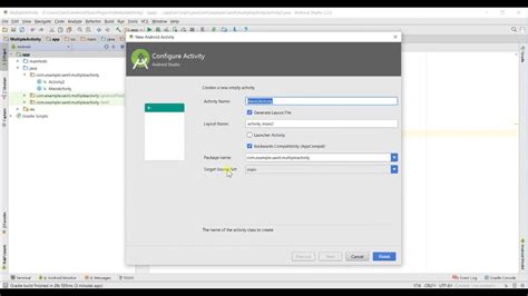 How To Use Multiple Activity In Android Studio Youtube