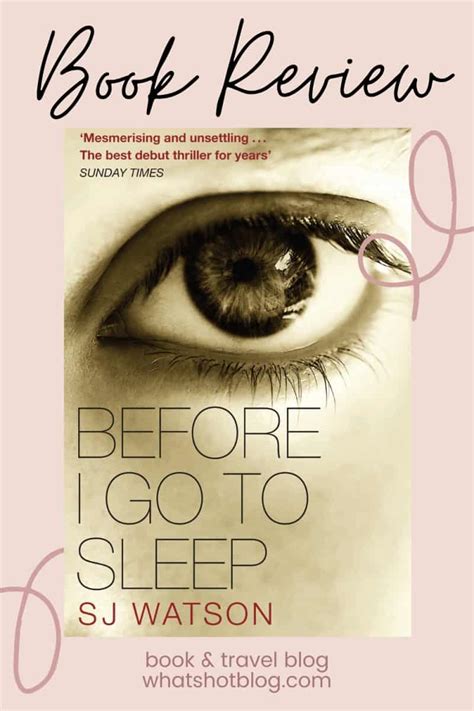 Book Review Before I Go To Sleep By S J Watson