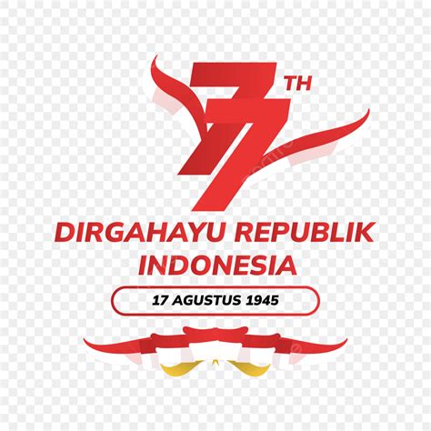 Merah Putih Vector Design Images 77th Dirgahayu Republik Indonesia With Bendera Merah Putih