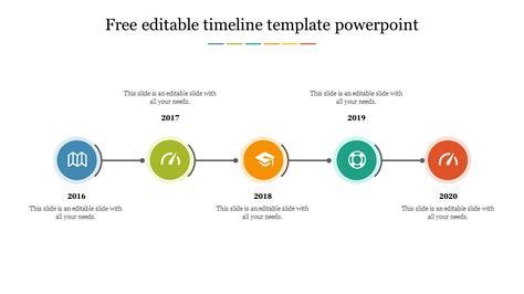Free Editable Timeline Template Powerpoint Slide