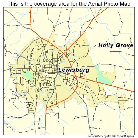 Aerial Photography Map Of Lewisburg Tn Tennessee
