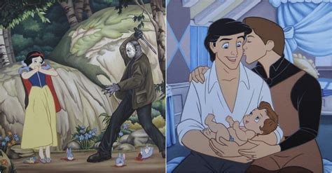 10 Creepy Illustrations Show How Disney Characters Would