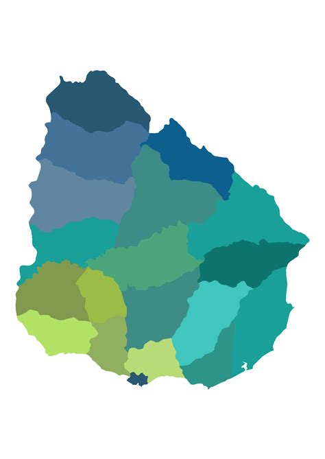 Mapa De Uruguay ⭐ Mapa Político Mudo Y Vintage Para Colorear