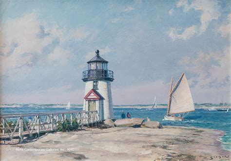 Painting Of The Day Available John Stobarts Nantucket Brant Point