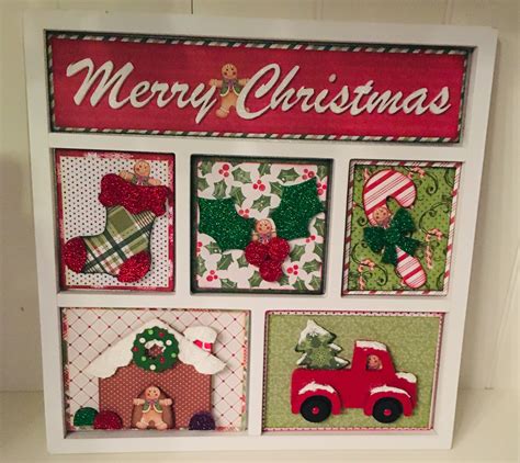 Christmas Shadowbox Insert Set From Foundations Decor 2018 With