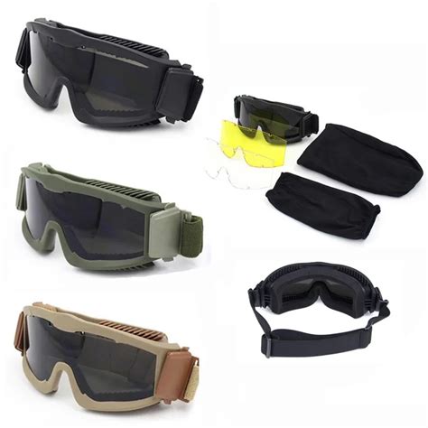 Army Military Airsoft Sunglasses Men Outdoor Sport Hunting Shooting Paintball Glasses Anti Fog