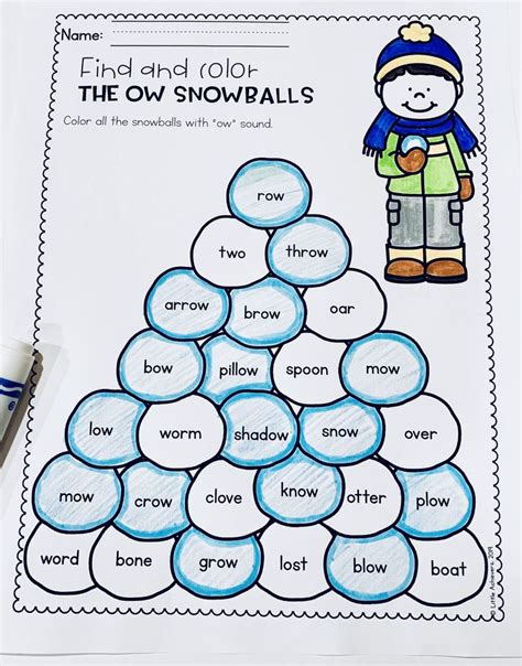 Long O Vowel Teams Worksheets Oa Oe And Ow Worksheets And Activities