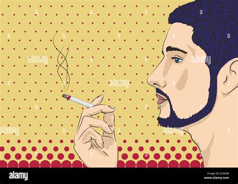 Men Male Person Smoke Smoking Cigarette Tobacco Hand Model Face Profile