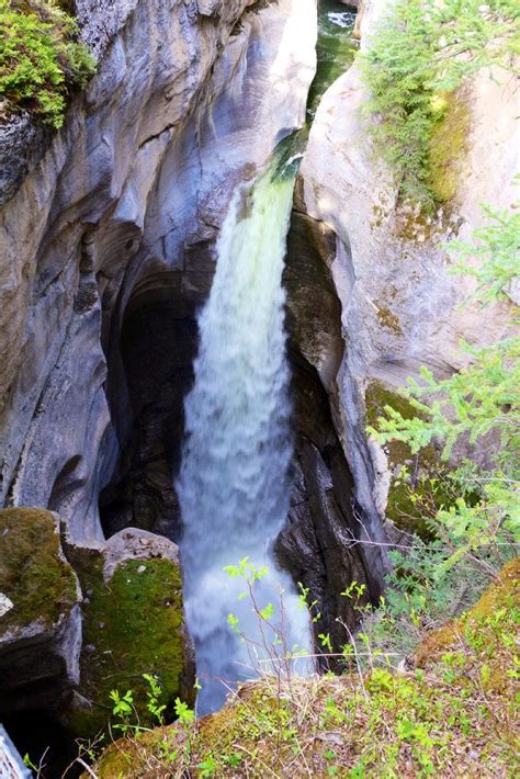 Maligne Canyons 50 Metre Waterfall Drop By 76spitfire On Youpic