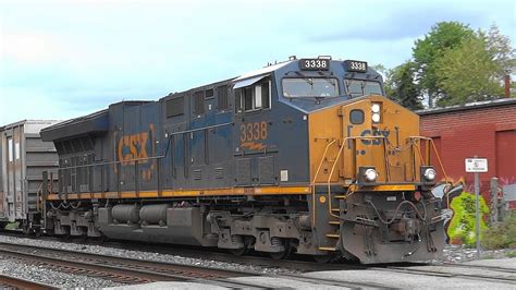 Csx Mixed Freight Train Q In Baltimore City Youtube