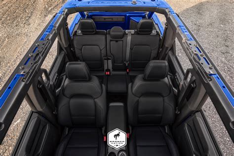 2021 Ford Bronco First Edition Black Leather Interior Looks Premium