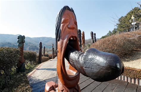 pics inside a fertility park full of giant penises in south korea photogallery