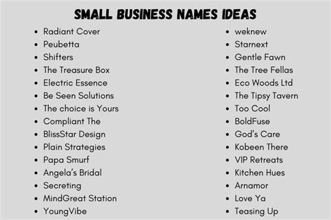 550 Small Business Names Ideas That Are Perfect 2023