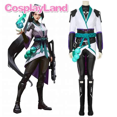 game valorant sage cosplay costume halloween carnival outfit adult women fancy party suit boots