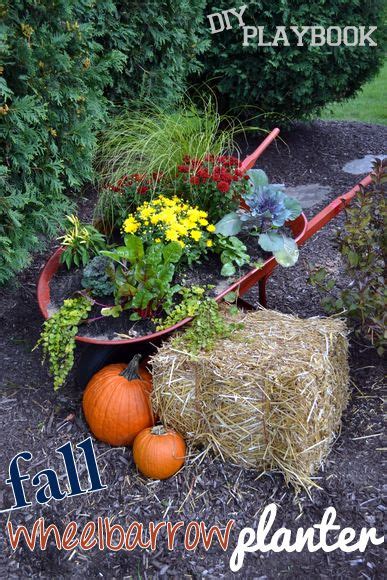 How To Make Your Own Wheelbarrow Planter Wheelbarrow Planter Fall
