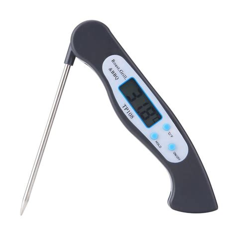 Foldable Food Thermometer Programmed Digital Kitchen Food Cooking Bbq