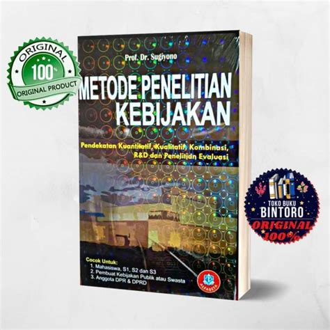 Promo Buku Metode Penelitian Kebijakan Sugiyono Alfabeta Original
