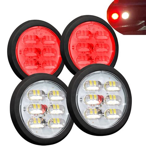Buy Wfpower 4 Inch Round Led Trailer Tail Light 4 Pack Led Stop Turn