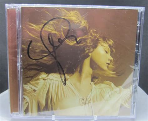 Taylor Swift Signed Fearless Taylors Version Cd Autographed 3995