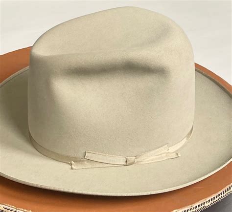 Stetson Cowboy Hat Fedora With Rare Hat Box Pale Beige Etsy