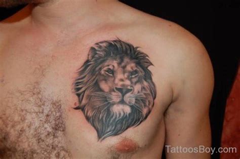 Realistic Lion Head Tattoo On Chest Tattoo Designs Tattoo Pictures