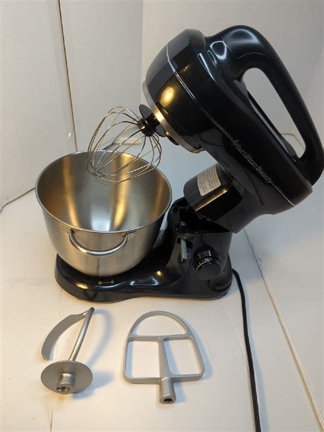 Hamilton Beach Stand Mixer Speeds Qt Stainless Steel Bowl Black