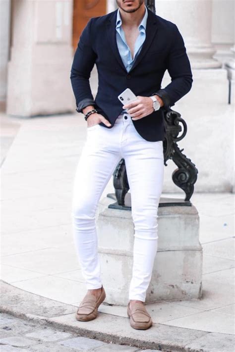 How To Style A White Jeans White Jeans Outfit Men Tiptopgents