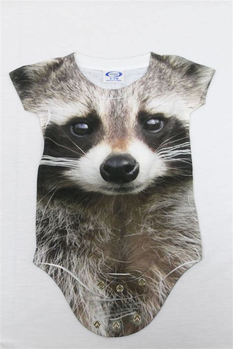 Baby Raccoon Onesie By TheCheekyBabyShop On Etsy Baby Raccoon Raccoon Onesies