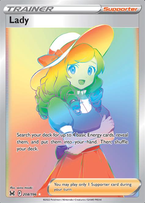 Lady Lost Origin Rare Rainbow Pokemon Tcg Digitaltq