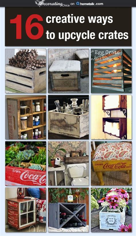 16 Creative Ways To Upcycle Crates Idea Box By Cyndi The Decorating