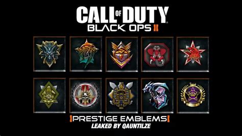 Call Of Duty Black Ops 2 Leaked Prestige Emblemsmp4 Youtube