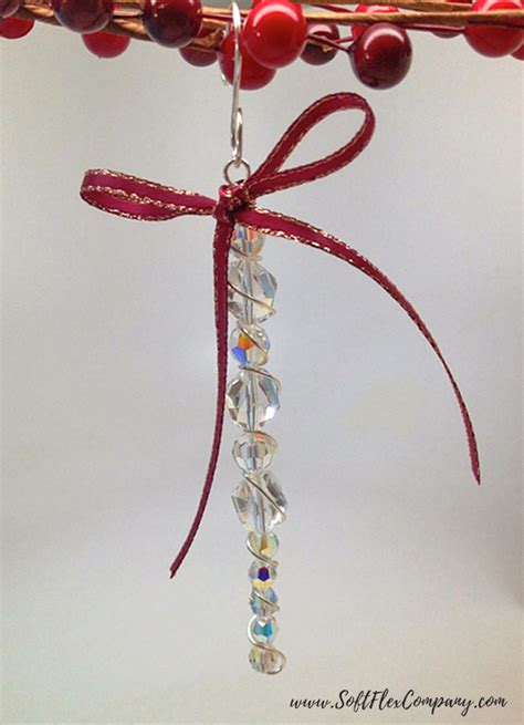 How To Make Winter Beaded Icicle Ornaments Using Soft Flex Craft Wire