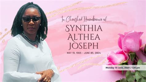 In Cherished Remembrance of Synthia Althea Joseph - YouTube