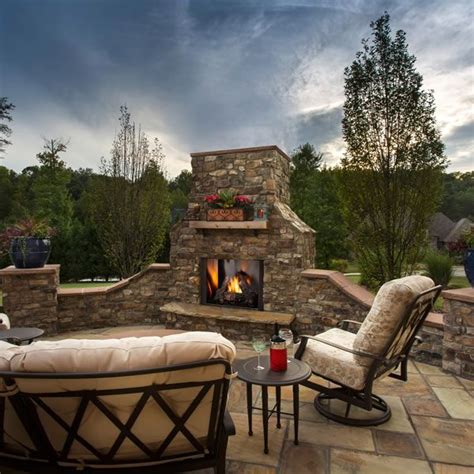 Majestic Courtyard Outdoor Gas Fireplace 42 Woodland Direct