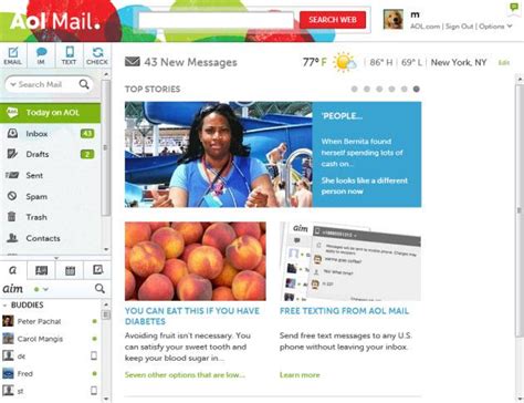 Aol Mail Summer 2012 Review 2012 Pcmag Uk