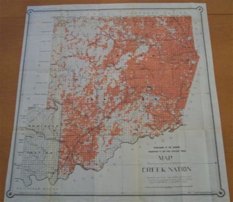 Map Of The Creek Nation Indian Territory 1901 48048102