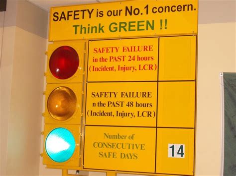 Traffic Light Safety Awareness Sign