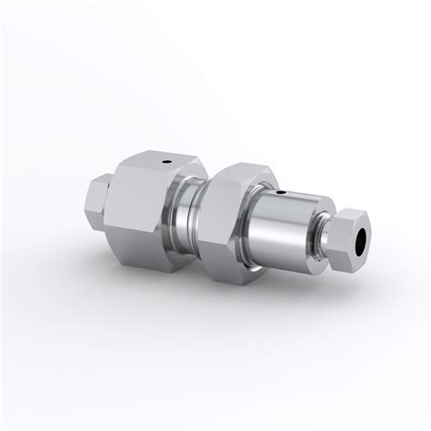 316 Stainless Steel Ipt Series Bulkhead Fitting 38 In Medium Pressure Coned And Threaded