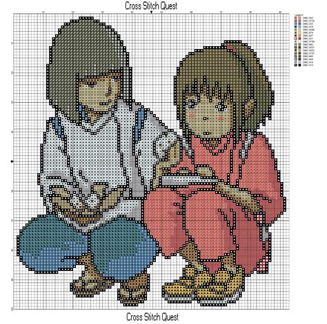 Designs listed on this page you can use in your business. Free Spirited Away Cross Stitch Pattern Haku And Chihiro ...