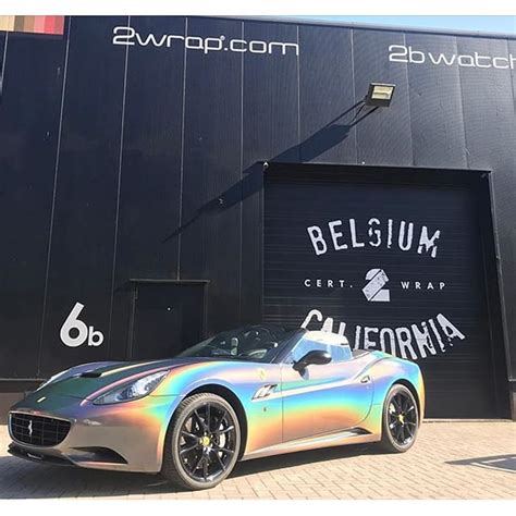 Ferrari California Wrapped In 3m Colorflip Gloss Psychedelic Shade