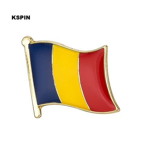Romania Flag Pin Lapel Pin Badge 10pcs A Lot Backpack Icon In Badges