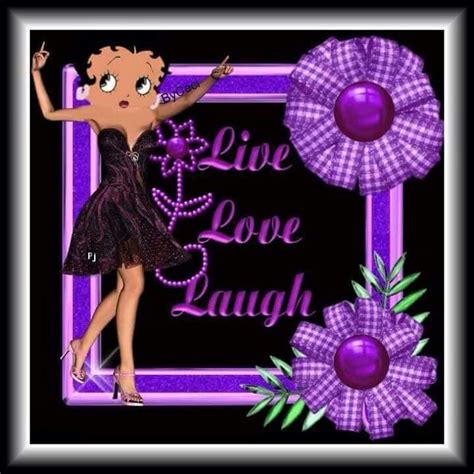 I Love Purple Betty Boop Cartoon Illustration Illustrations Posters