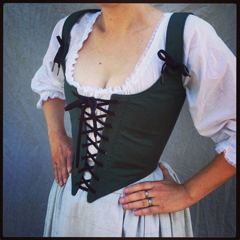 Custom Color Ren Faire Corset Choose Any Color Front And Back Lacing